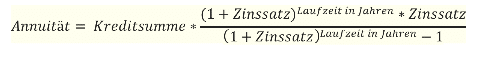 Annuitätenformel
