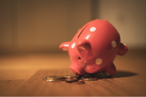 Sparschwein als ein Symbol für die Investition.